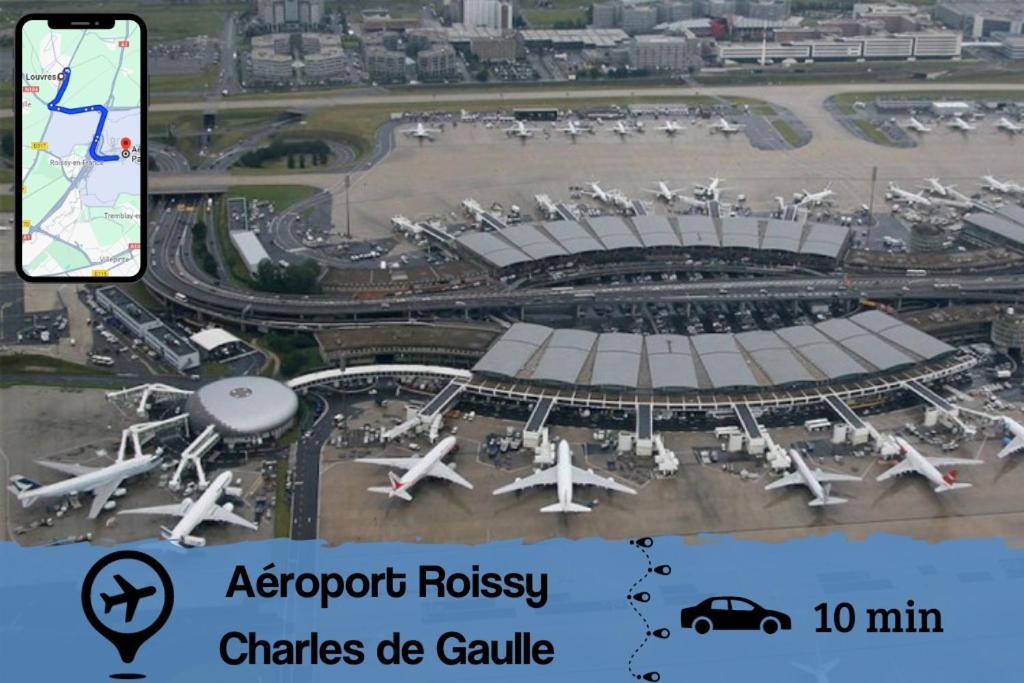 Smart House Airport Cdg, Asterix Apartment Louvres Екстериор снимка