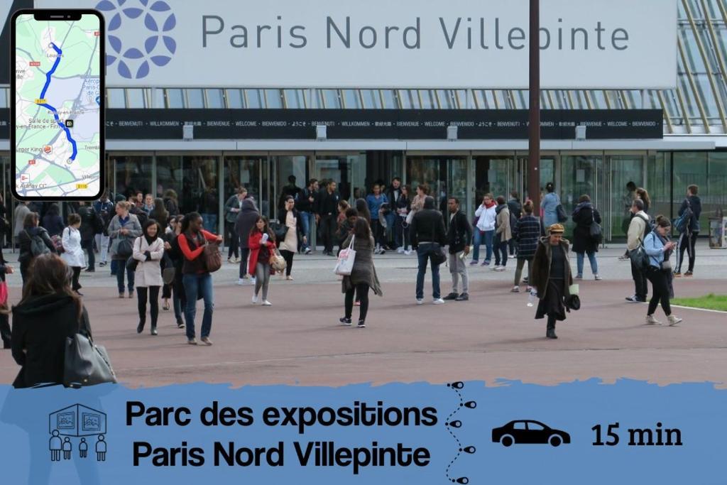 Smart House Airport Cdg, Asterix Apartment Louvres Екстериор снимка
